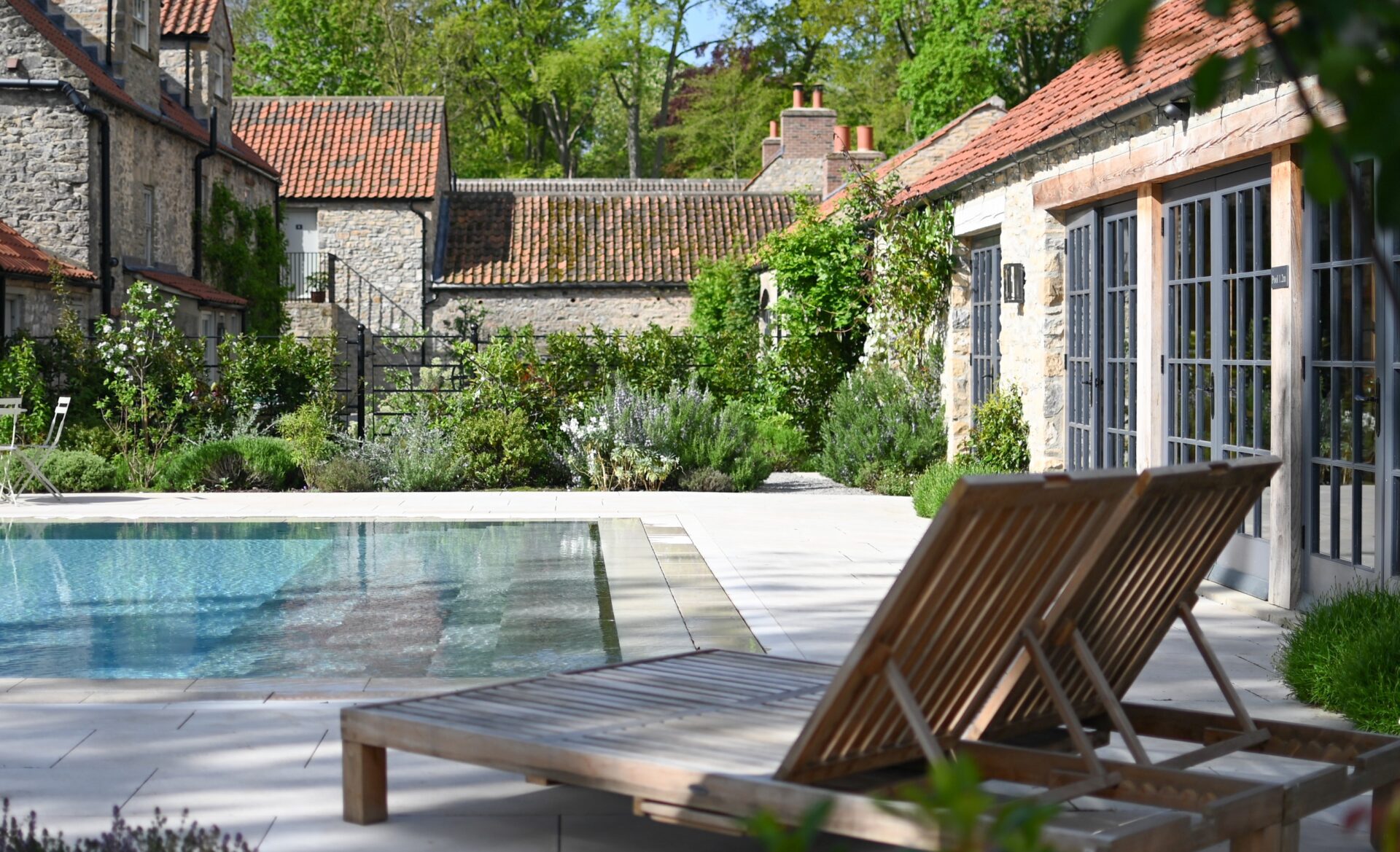 Outdoor Pool at Forest Spa Middleton Lodge Estate Rebecca Tappin