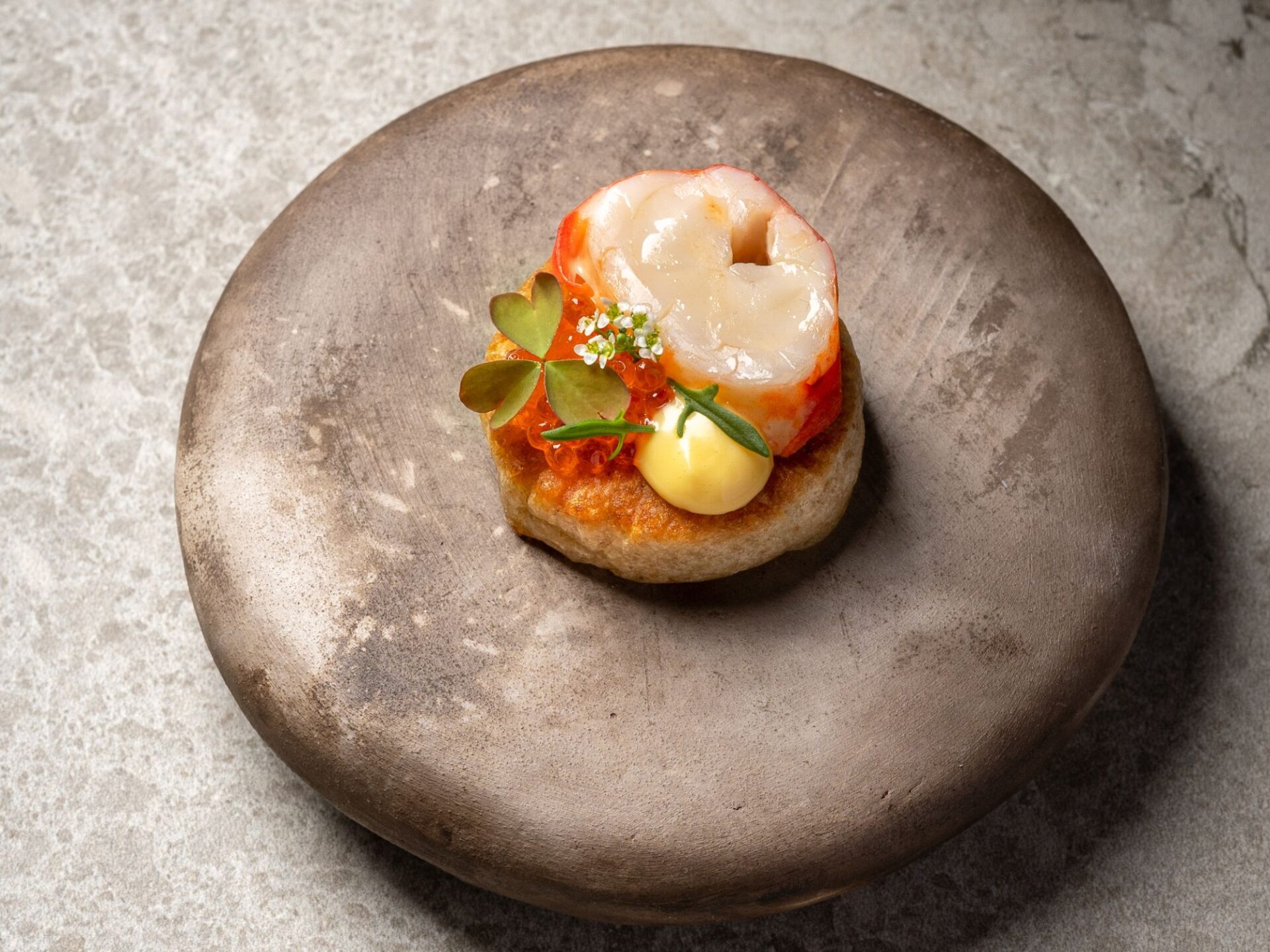 Rebel restaurant’s lobster crumpet
