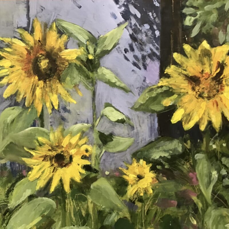 Sunflowers & Shed 2 - 35.5x30.5cm - £320