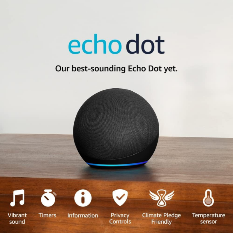 Amazon - Echo Dot (5th generation) - £29.99 (was £59.99)