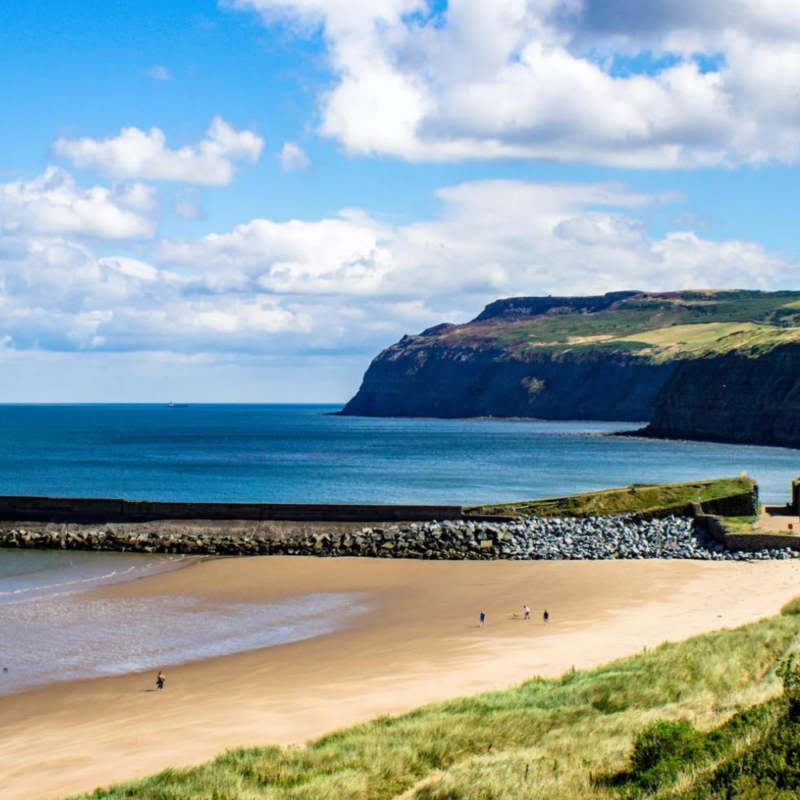 Skinningrove - a small village on the coast between Saltburn and Staithes that is home to coastal walks with stunning sea views.