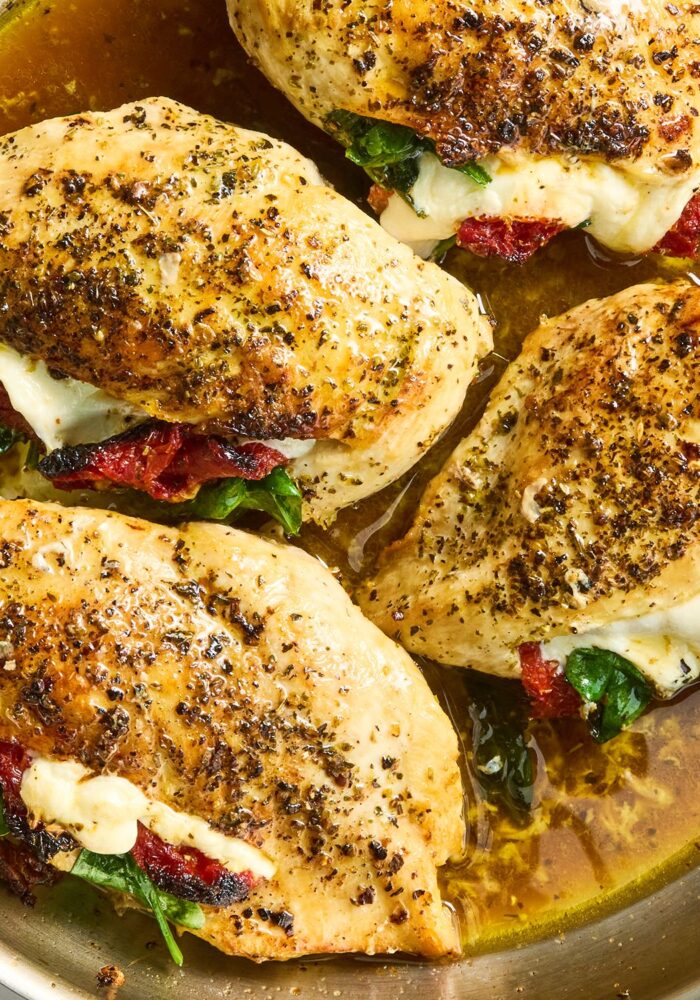 Caprese stuffed chicken recipe