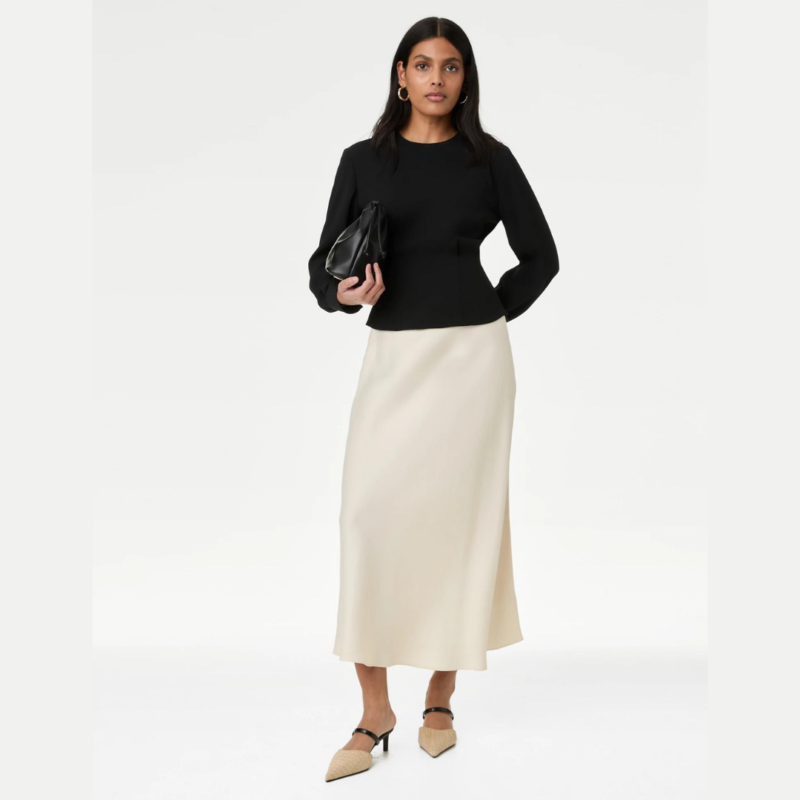 Lyocell™ Blend Maxi Slip Skirt - £37.50