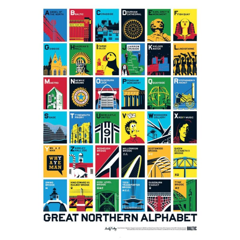Baltic Shop - A-Z of the North Poster - £9.95