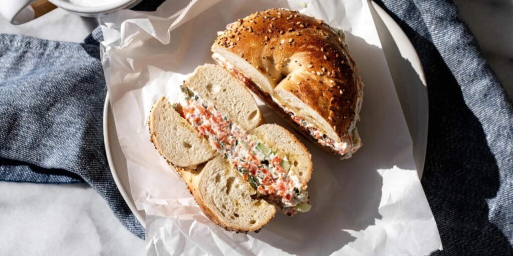 Smoked salmon chopped bagel recipe