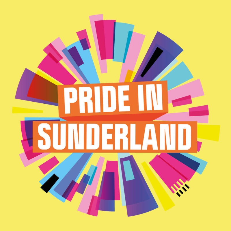 Colourful Pride of Sunderland logo.