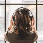 Woman with headphones