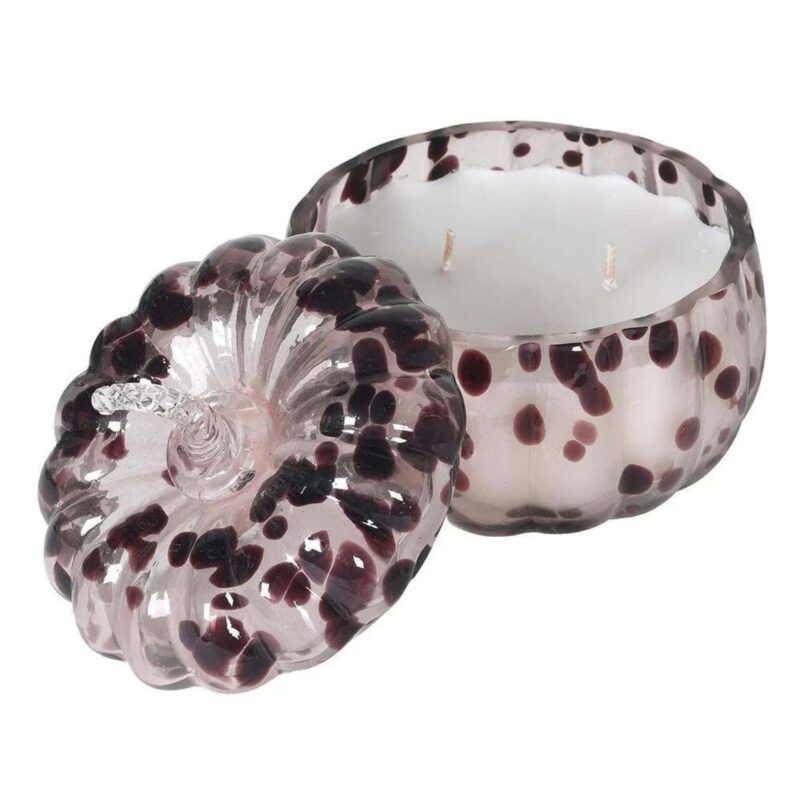 Nucasa - White Balsam & Cranberry Glass Pumpkin Candle - £28.00