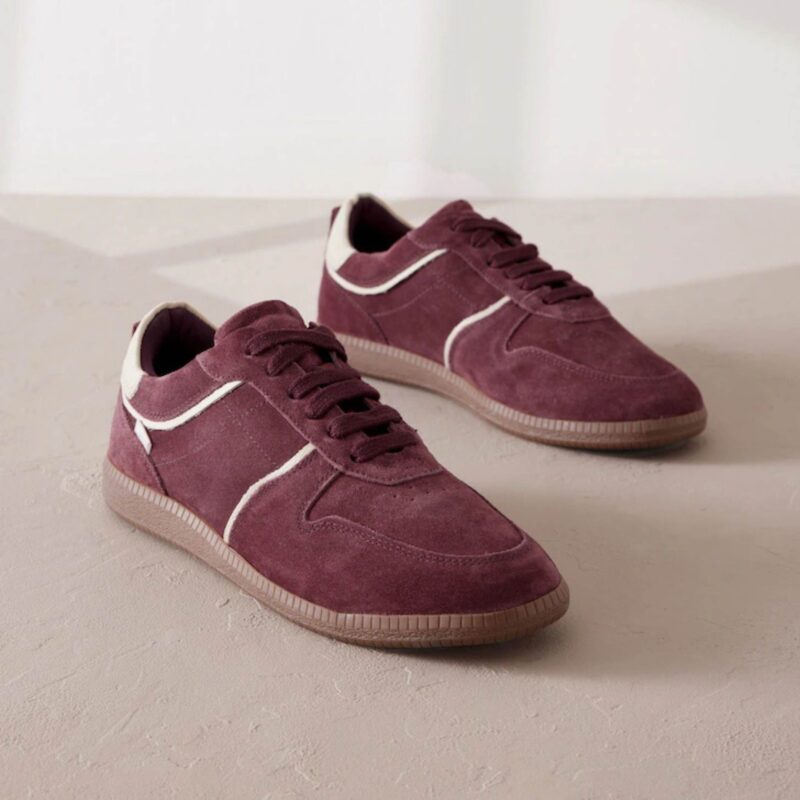 NEXT – Low Retro Leather Trainers - £49.00