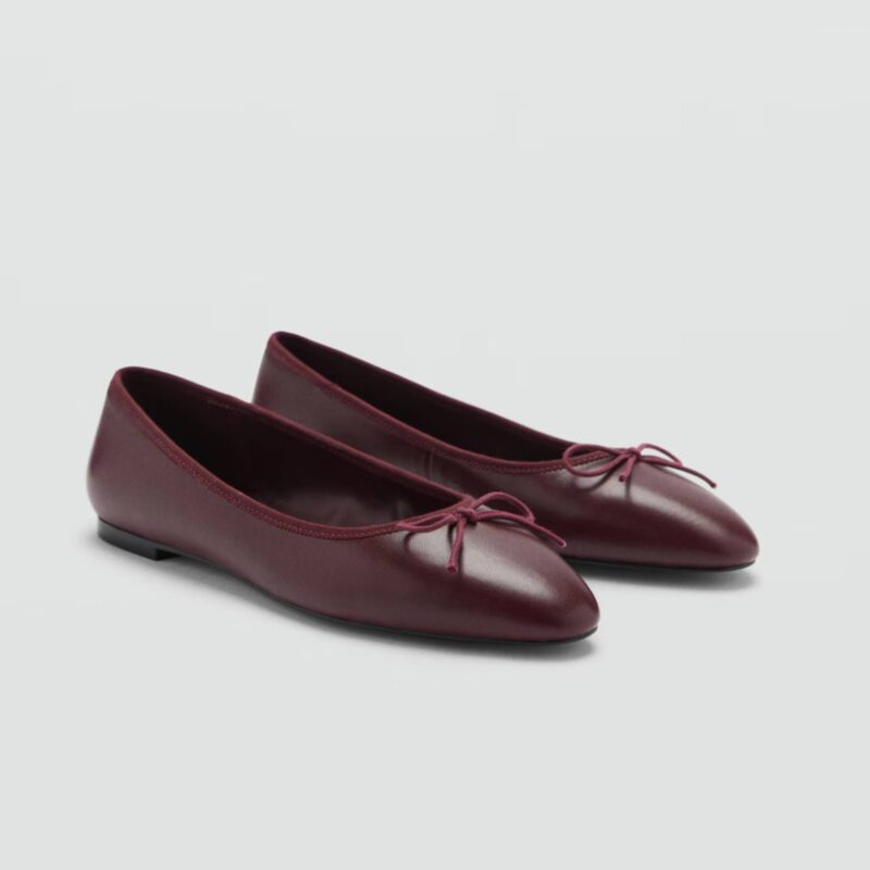 Mango - Leather Ballet Flats - £49.99