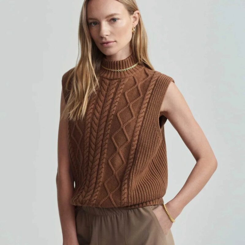 Varley - Joilette Roll Neck Vest - £90