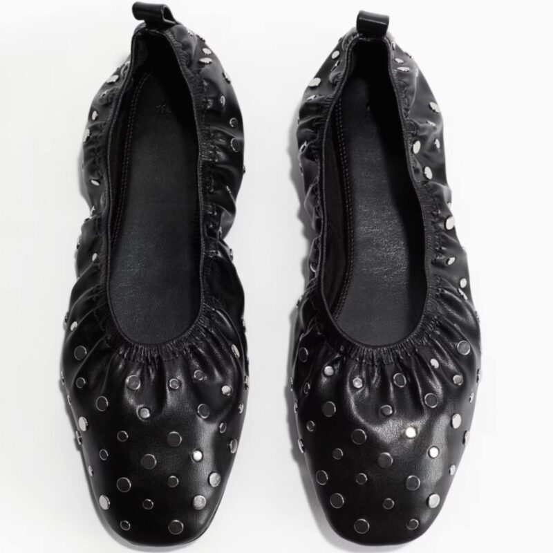 H&M - Stud Detail Ballet Pumps - £32.99