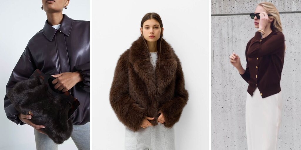 Chocolate brown is our wardrobe staple for winter