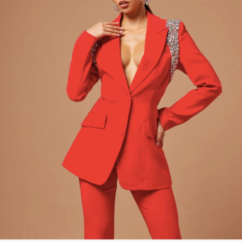 Wolf & Badger - Blazer With Shoulder Pads - £332.00