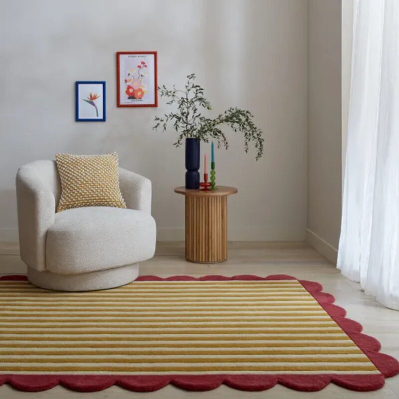 Dunelm – Milo Scallop Wool Rug – from £139