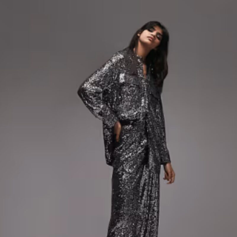 Topshop - Tailored Co-ord Mini Sequin Shacket - £45.50