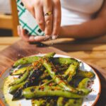 Chilli and lime broad beans