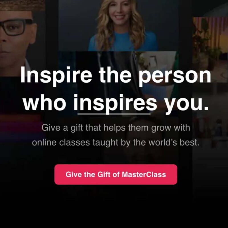 Masterclass subscription – from £120.00