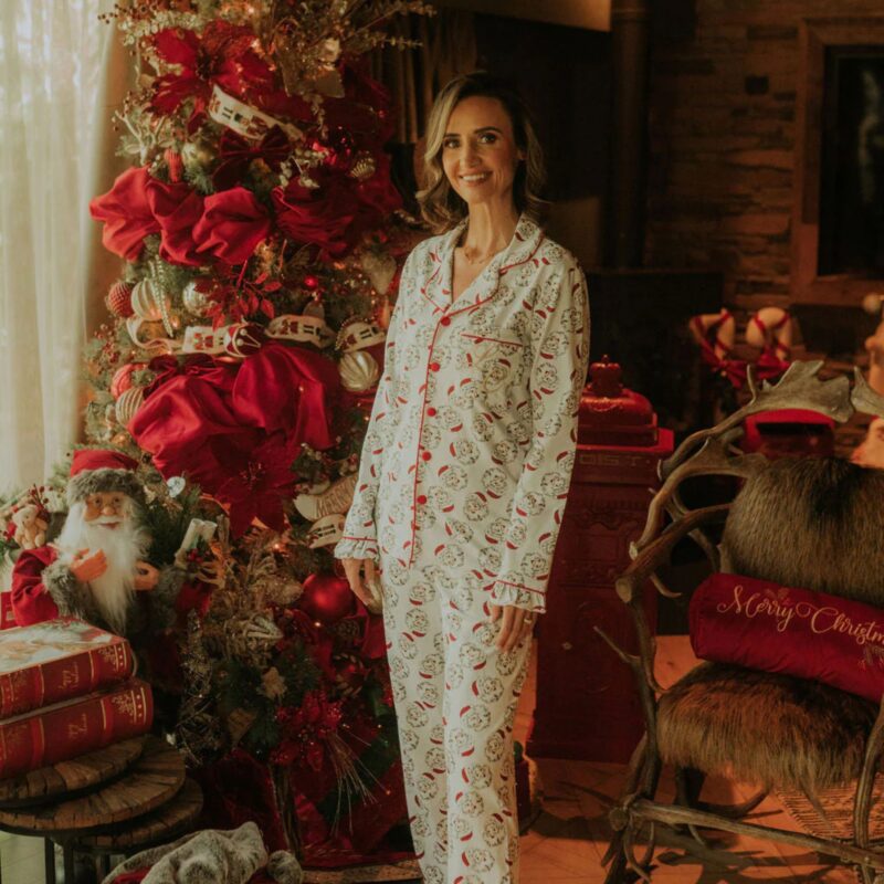 Clark & Beau – Santa Print Pyjamas - £54.99