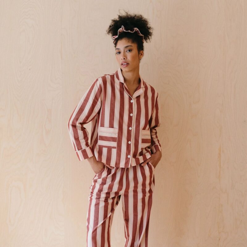 TBCO – Red Stripe Cotton Pyjamas - £95.00