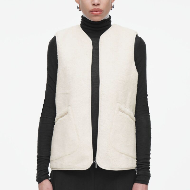 COS – Oversized Faux Shearling Gilet - £110.00