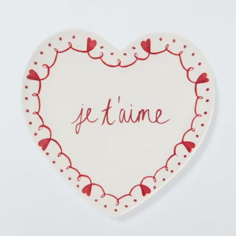 John Lewis – Heart Shaped Fine China Side Plate - £7.00