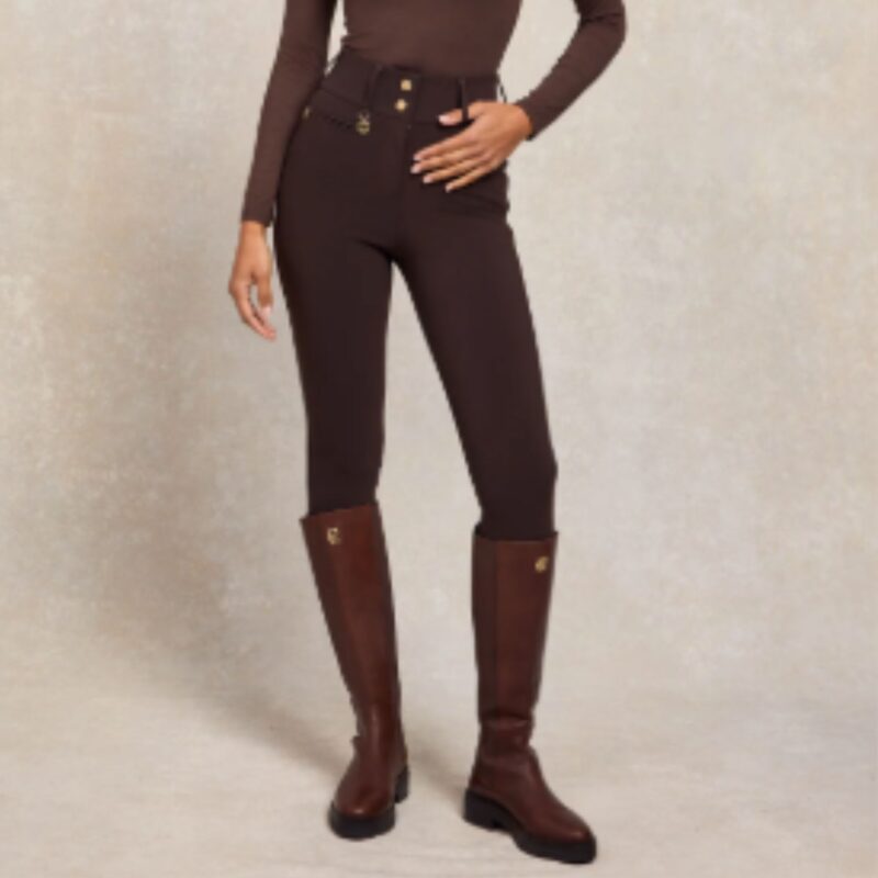 Holland Cooper – Contour Trouser (Chocolate) - £99.00