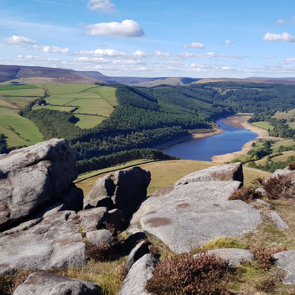 hiking view point in the Peak District