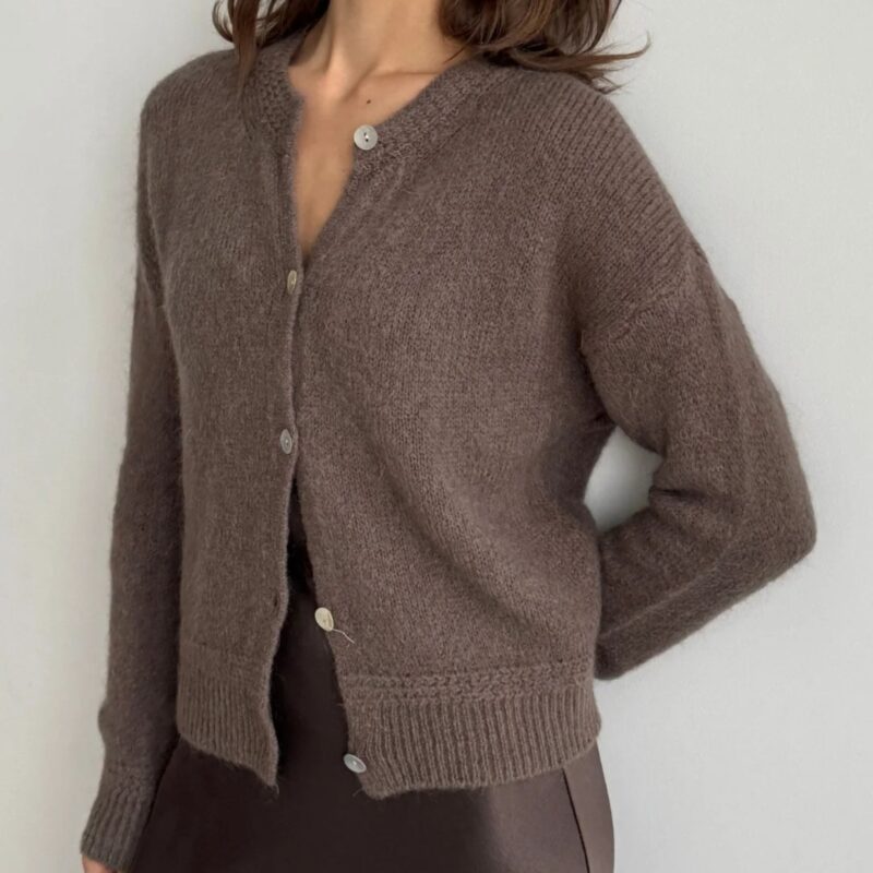 Charli – Reyna Cardigan in Mocha Mousse - £69.00