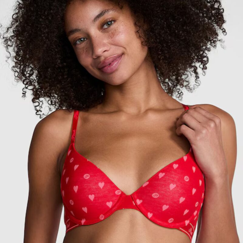 Victoria’s Secret – Red Heart T-shirt Bra - £29.00