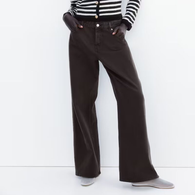 H&M – Wide Jeans (Dark Brown) - £27.99