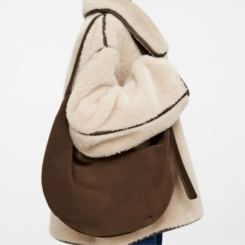 ARKET – Curved Suede Bag - £179.00