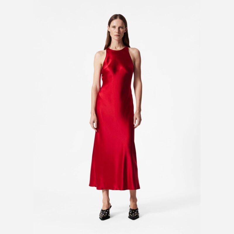 & Other Stories – Sleeveless Satin Midi Dress - £97.00