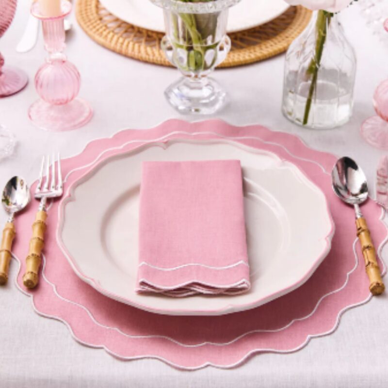 Clio & Clover – Linen Scalloped Edge Napkins (4) - £38.00 