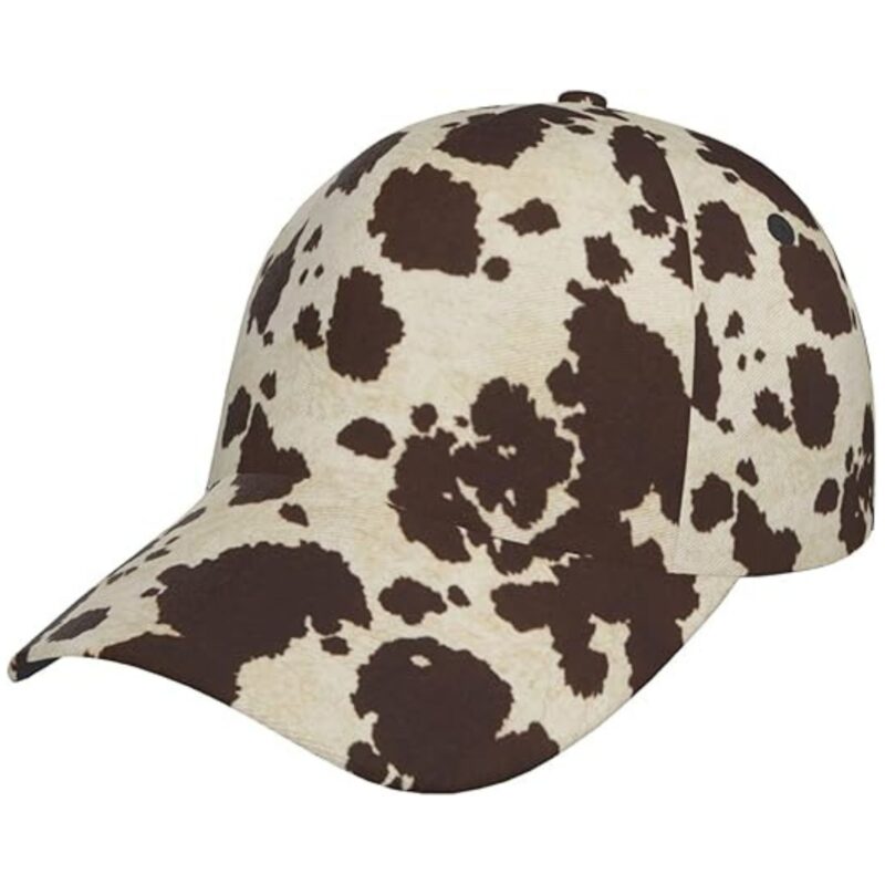 Lohtwgg – Cow Print Baseball Cap - £13.99