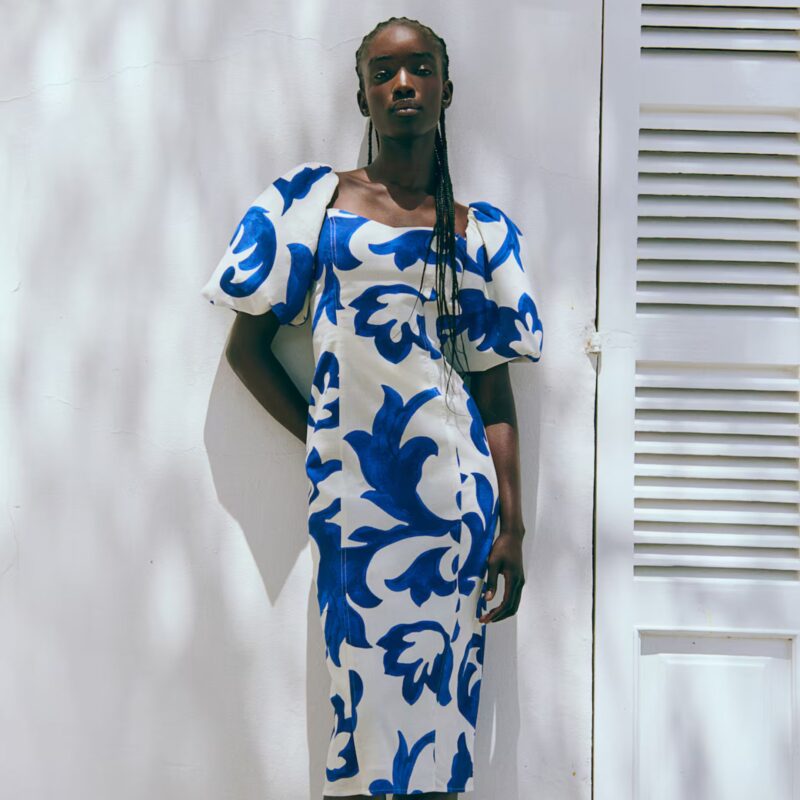 H&M – Balloon-Sleeved Dress - £44.99
