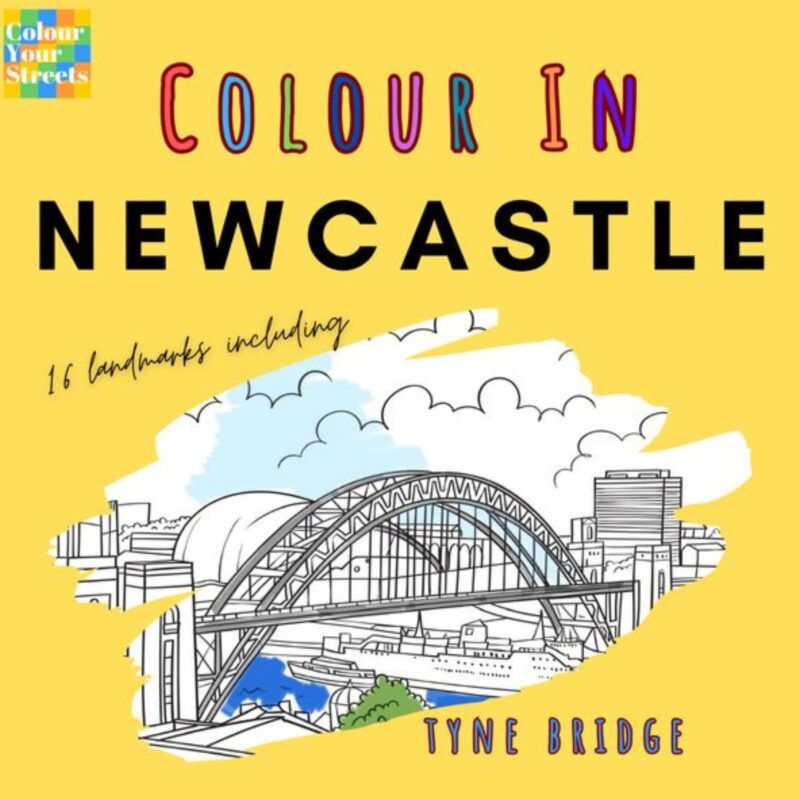 Upside Down Presents – Newcastle Colouring Book - £14.95
