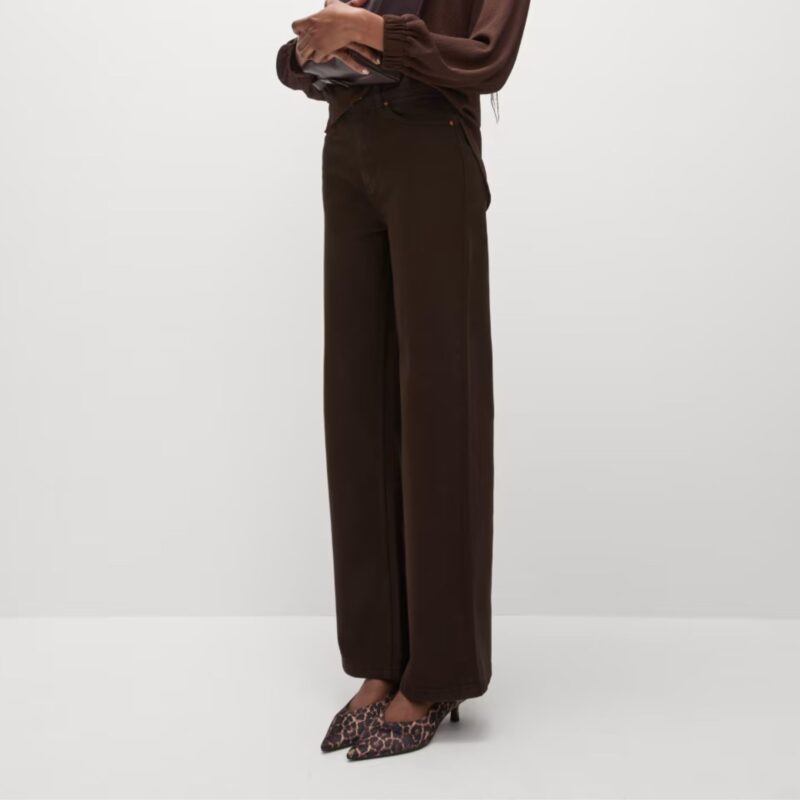 M&S – Chocolate Wide Leg Jeans - £35.00