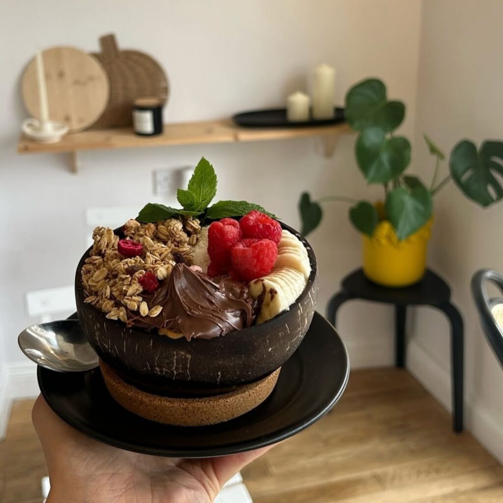 Acai bowl at Priory Press Newcastle