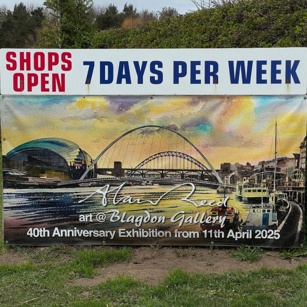 Artist Alan Reed features his oil paintings at Blagdon Gallery in Newcastle