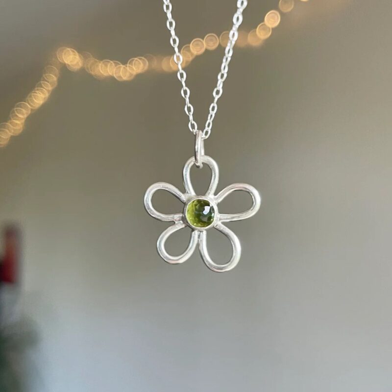 Original Peridot Flower Necklace - £39.99