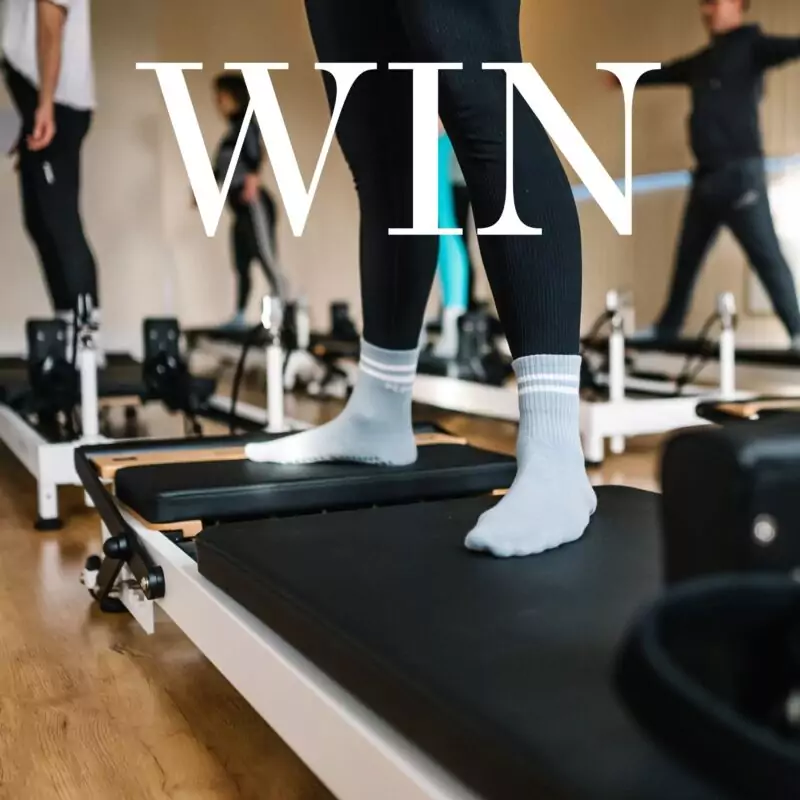WIN 4 Reformer Pilates taster passes and grip socks at any PilatEASE™ studio