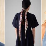 Neck scarves are a chic spring accessory