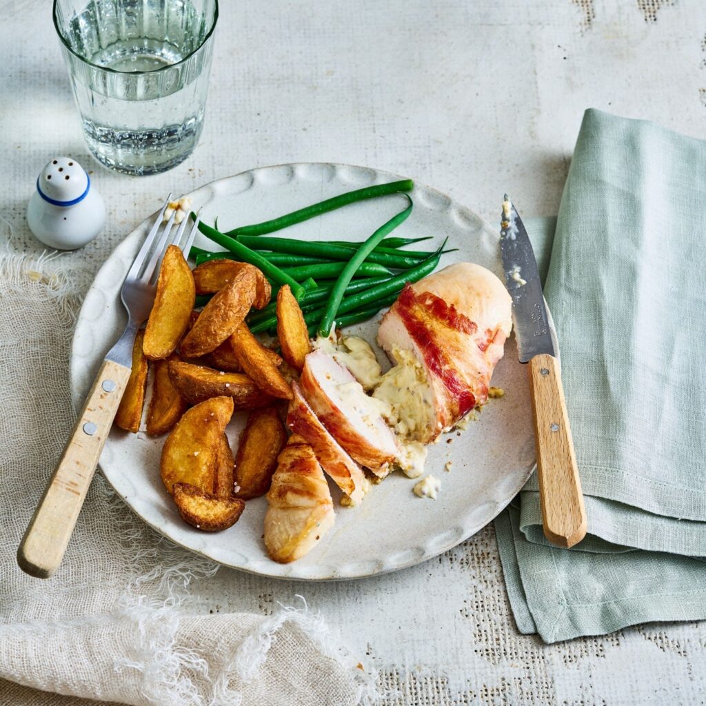 Simple suppers: mustard stuffed chicken