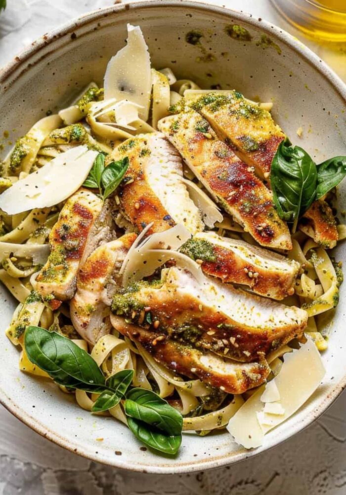 Easy 30-minute chicken pesto pasta