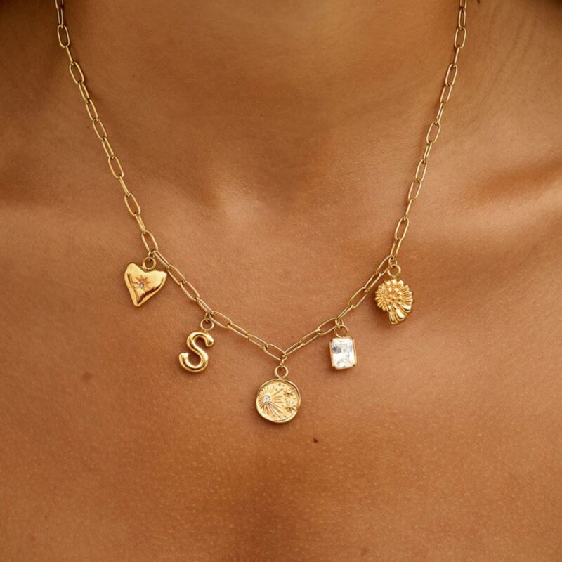 Personalised charm necklace - £69